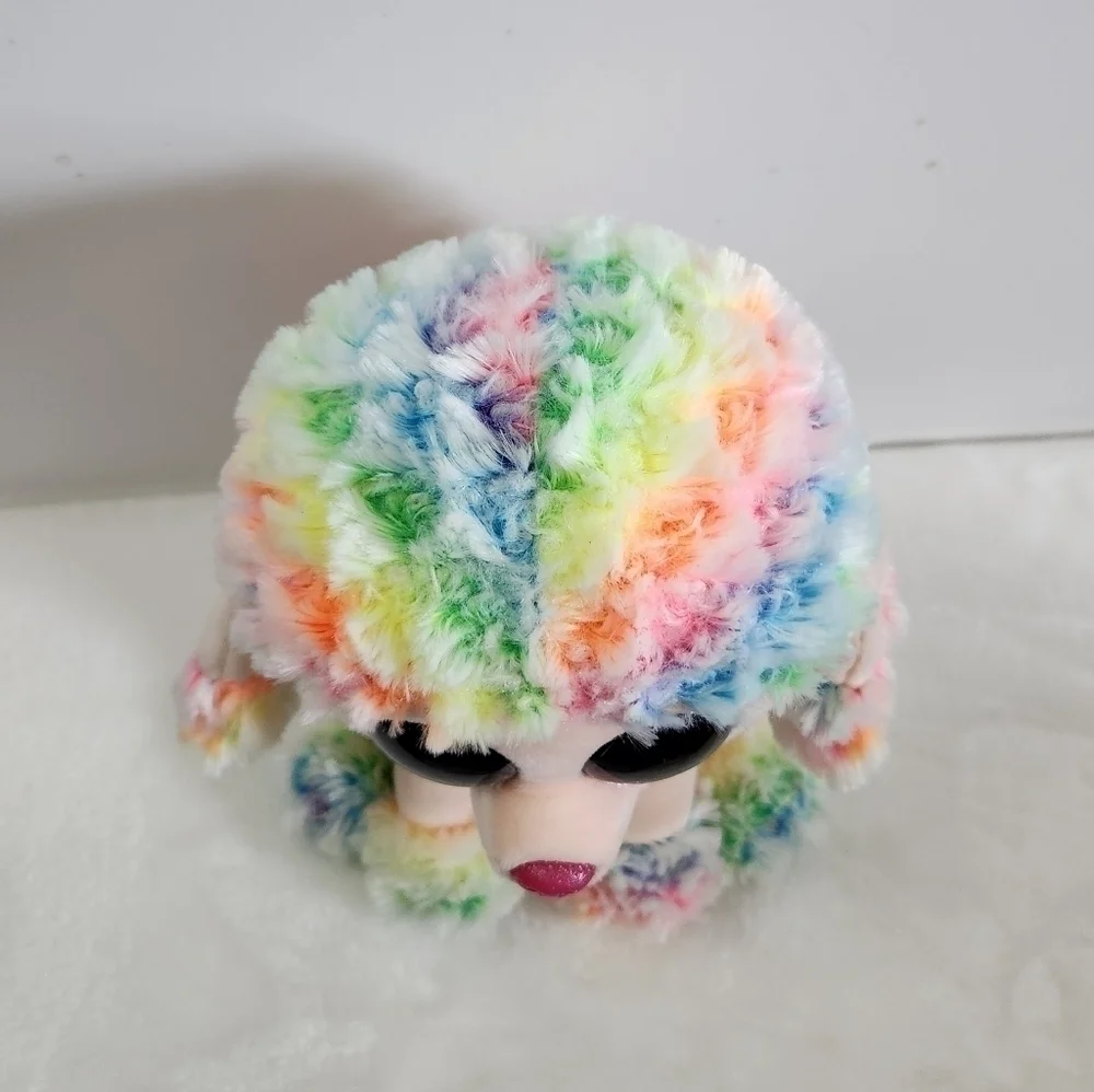 Ty Rainbow Beanie Boos Poodle Dog 10
